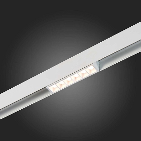 Магнитный трековый светильник белый LED 1*6W 3000K 532Lm Ra>80 36° IP20 L115xW22xH44 48 ST361.536.06 - фото