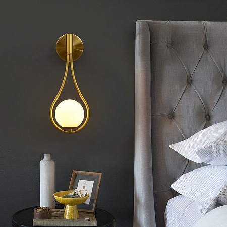 Настенное Бра Hoop Drop Wall Black Imperiumloft 213746-26 - фото