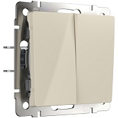 Перекрестный переключатель двухклавишный слоновая кость W1123003