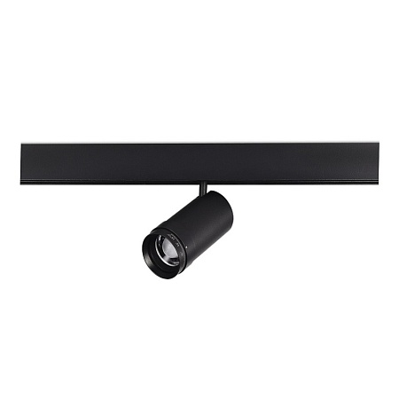 Магнитный трековый светильник ZOOM Черный LED 1*20W 3000K Lm Ra90 10-55° IP20 D60xH170 ST357.436.20 - фото
