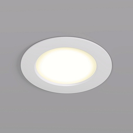 DK3046-WH Встраиваемый светильник, IP 20, 5Вт, LED, белый, пластик - фото