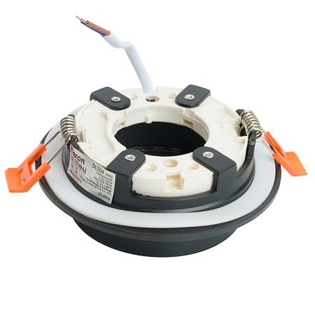 Светильник встраиваемый Feron DL504 потолочный GX53 черный круг IP44 - фото