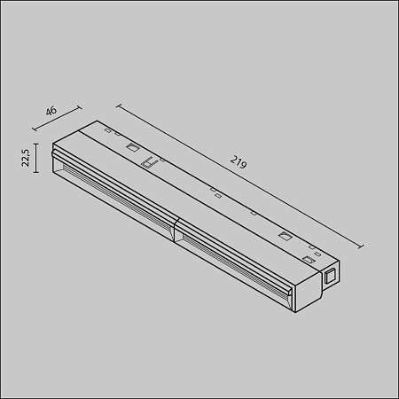 Трековый светильник Technical Parete TR106-2-12W3K-B - фото