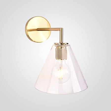 Бра Rh Utilitaire Funnel Shade Single Sconce Brass Imperiumloft 123270-22 - фото