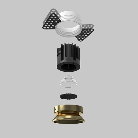 Встраиваемый светильник Technical Round DL058-7W3K-TRS-BS - фото