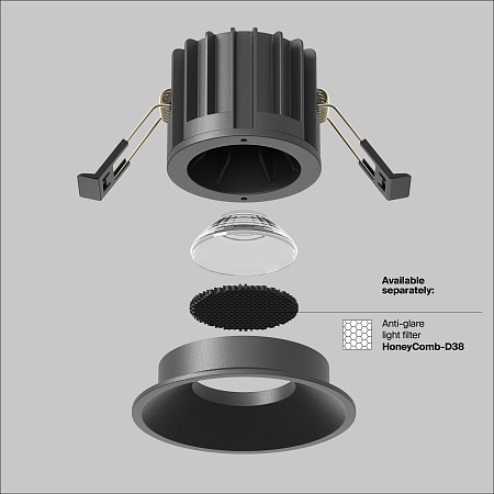 Встраиваемый светильник Technical DL058-12W3K-B - фото