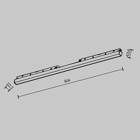 Трековый светильник Technical BASIS TR030-2-30W2.7K-B - фото