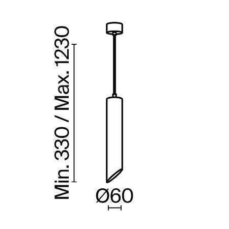 Подвесной светильник Technical P044PL-01-30GU10-B - фото