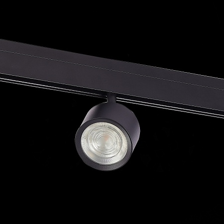Магнитный трековый светильник Черный LED 1*6W 3000K 560Lm Ra>90 36° IP20 L120xW81xH138 ST353.436.06 - фото