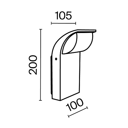 Настенный светильник (бра) Outdoor O446WL-L7GF3K - фото