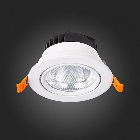 Св-к встр. Белый LED 1*24W 3000K 1 800Lm Ra80 36° IP20 D138xH88 220-240V ST211.538.24.36 - фото