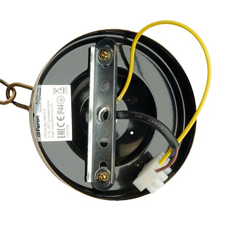 Светильник садово-парковый Feron 8105/PL8105 восьмигранный на цепочке 100W E27 230V, черное золото - фото