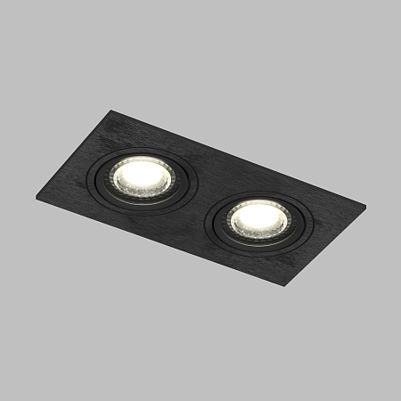 DK3022-BK Встраиваемый светильник, IP 20, 10 Вт, GU5.3, LED, черный, пластик - фото
