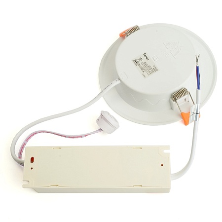 Светильник светодиодный Feron AL1528 с БАП в пластиковом корпусе 9W 4000K белый - фото