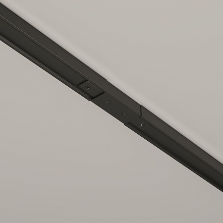 Прямой коннектор питания с вводом питания Unity черный - фото