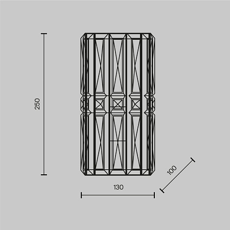 Настенный светильник (бра) Maytoni Facet MOD094WL-01G - фото