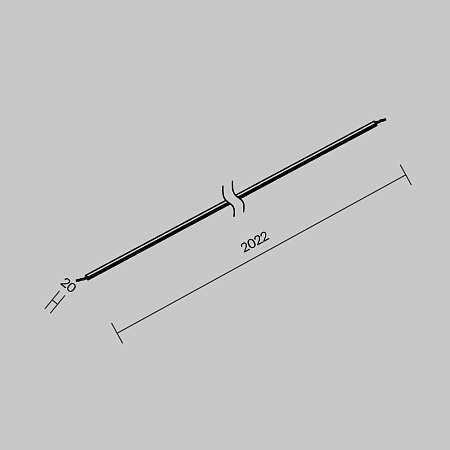 Комплектующие для уличной трековой системы с токоведущими элементами Outdoor O-TR001-PL-L2 - фото