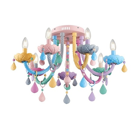 Люстра потолочная ST-Luce Разноцветный E14 7*40W SL1700.782.07 - фото