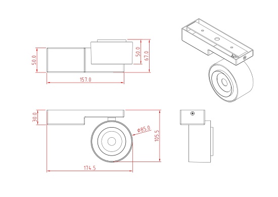 Потолочный светильник Technical C062CL-L12W3K - фото