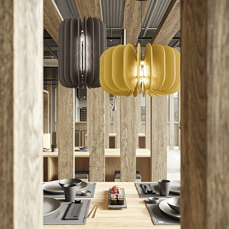 Светильник подвесной ST-Luce Черный/Серый E27 1*60W SL3004.453.01 - фото