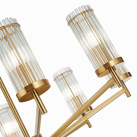 Люстра потолочная ST-Luce Латунь/Прозрачный E14 8*60W SL1233.302.08 - фото