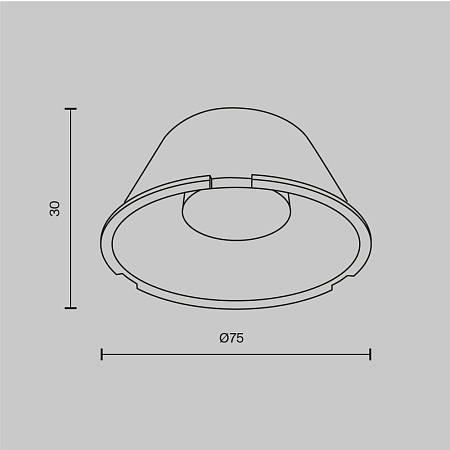 Комплектующие для светильника Technical LensD75-15 - фото