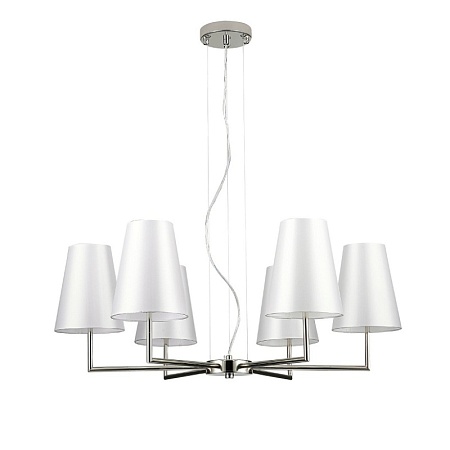 Светильник подвесной Никель/Белый E14 6*40W SLE105903-06 - фото