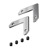 Комплект уголков 90° горизонтальных (2соединителя + 4 винта)