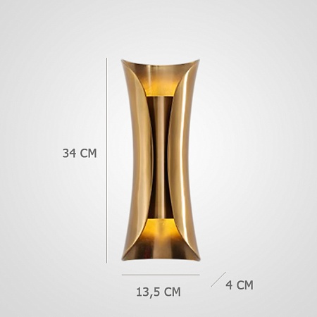 Настенное Бра Infiniti Brass H34 Imperiumloft 306825-26 - фото