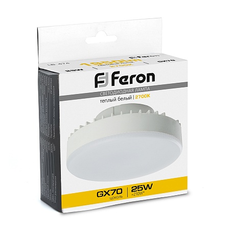 Лампа светодиодная Feron LB-474 GX70 25W 175-265V 2700K - фото