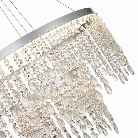 Люстра подвесная ST-Luce Серебристый/Прозрачный LED 1*55W 3000K/4000K/6000K SL6201.103.55 - фото
