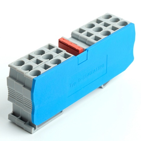 LD562-1-40 Торцевая заглушка для ЗНИ LD554 4 мм²  (JXB ST 4), синий - фото