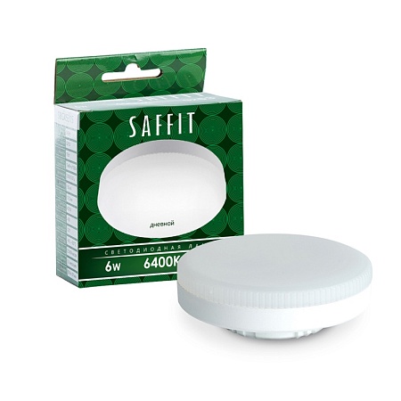 Лампа светодиодная SAFFIT SBGX5306 GX53 6W 230V 6400K - фото