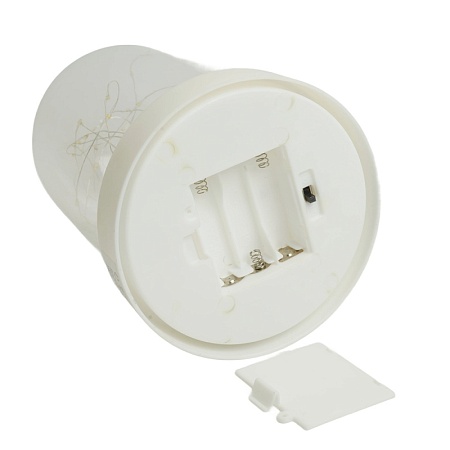 Световая фигура "Колба с Нитью Роса" 50LED 2700K, батарейки 3*АА, 23см, LT135 - фото