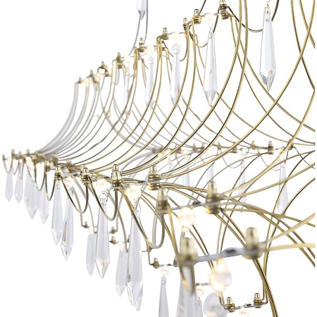 Светильник подвесной ST-Luce Золотистый/Прозрачный LED 1*23W 4000K SL6603.203.23 - фото