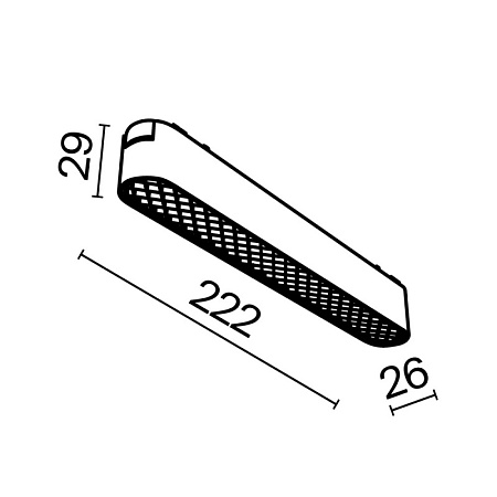 Трековый светильник Technical Basis Grid TR084-1-12W3K-W - фото