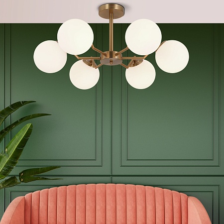 Потолочный светильник Eurosvet 70154/6 латунь - фото