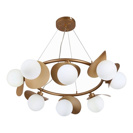 Светильник подвесной Золотистый/Белый G9 LED 8*5W SLE220503-08 - фото