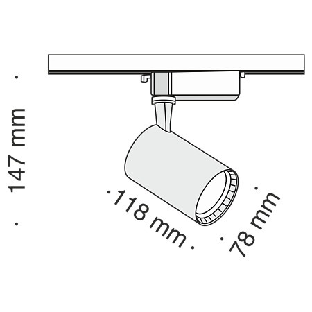 Трековый светильник Technical TR003-1-12W4K-W - фото