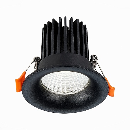 Св-к встр. Черный LED 1*10W 4000K 900Lm Ra>90 38° IP20 D85xH75 170-240V ST703.448.10 - фото
