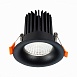 Св-к встр. Черный LED 1*10W 4000K 900Lm Ra>90 38° IP20 D85xH75 170-240V ST703.448.10 - фото