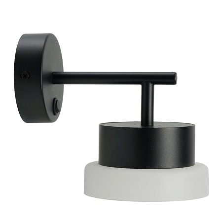 Светильник настенный  Feron HL4600 OPAL 12W, 230V, GX53, черный - фото