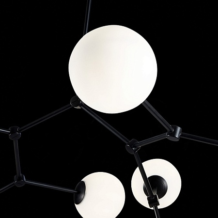 Люстра подвесная ST-Luce Черный/Белый E14 8*40W SL1506.403.08 - фото