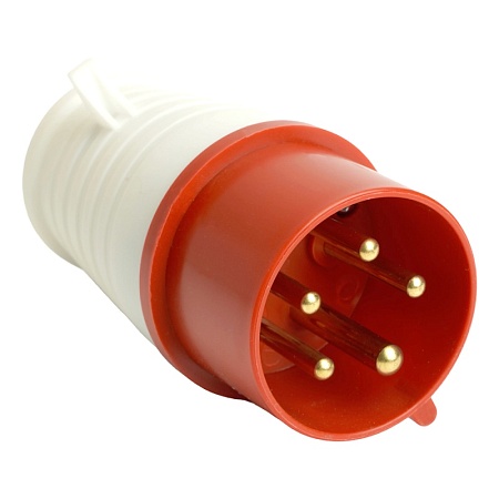 Вилка прямая ST-015 16А 380В 3P+PE+N IP44, PPG16-015-44, Stekker - фото