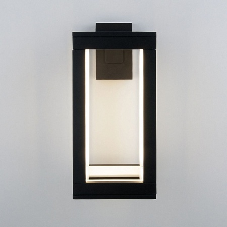 Уличный настенный светодиодный светильник Frame LED IP54 1527 TECHNO LED черный - фото