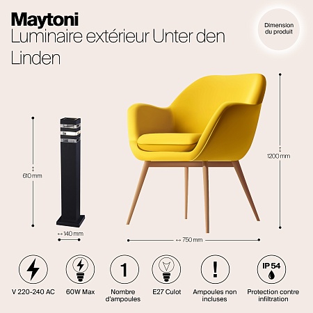 Ландшафтный светильник Outdoor Unter den Linden O578FL-01B - фото