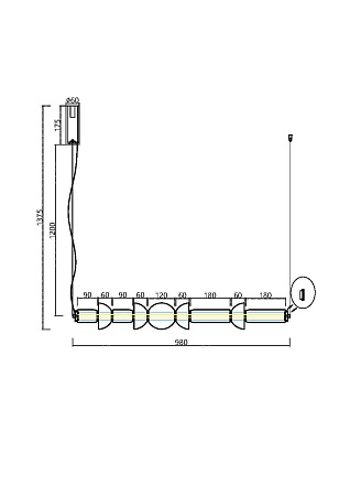 Подвесной светильник Maytoni Cosmo MOD210PL-L39B3K - фото