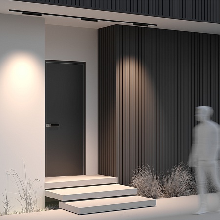 Уличный трековый светильник Outdoor O-TR02-2-S-18WB3K - фото