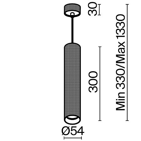 Подвесной светильник Technical P082PL-GU10-MG - фото