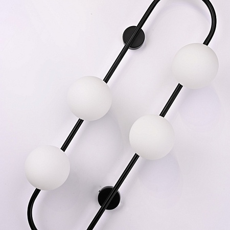 Настенное Бра Hoop Wall H77 Black Imperiumloft 213735-26 - фото